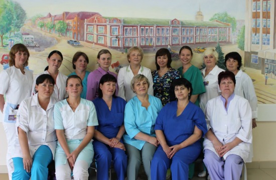 Коллектив операционного блока Краевой детской клинической больницы города Перми